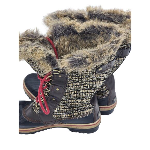 Sorel Tofino Boots Womens 9 Faux Fur Waterproof Winter Snow NL2388-231 Gorpcore - Picture 14 of 16